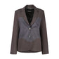 Black Polyester Blazer