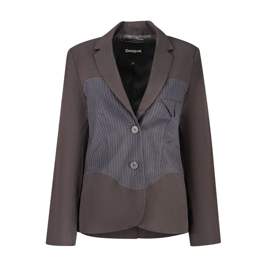 Black Polyester Blazer