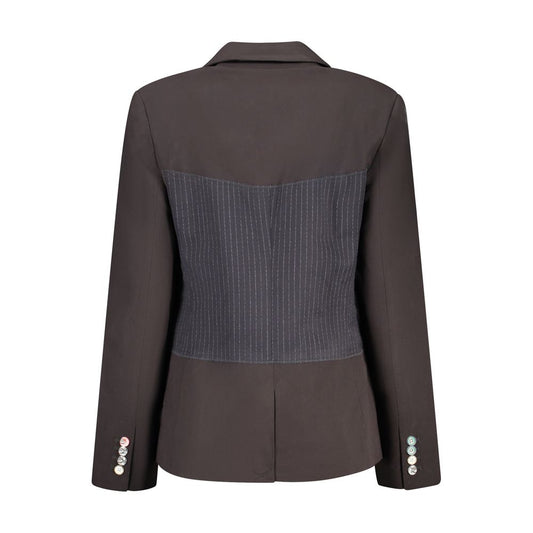 Black Polyester Blazer