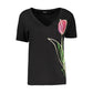 Black Cotton Women's T-Shirt