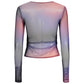 Blue Polyester T-Shirt