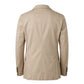 Beige Cotton Men Jacket