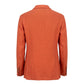 Orange Linen Men Jacket
