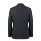 Blue Viscose Men Jacket