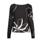 Black Viscose Women's Sweater