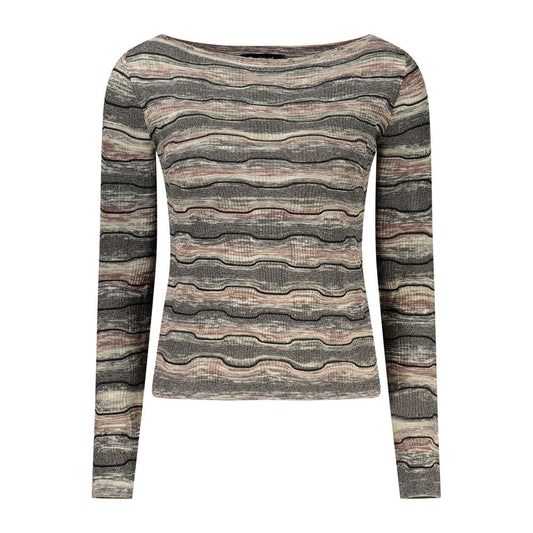 Black Cotton Women's Sweater