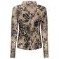 Brown Polyester Women's Shirt