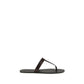 Brown Calf Leather Bos Taurus Flat Sandals