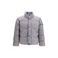 Gray Polyamide Full-Length Jacket