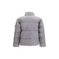 Gray Polyamide Full-Length Jacket