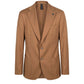 Brown Viscose Men's Jacket