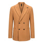 Brown Wool Men Jacket