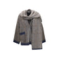 Gray Mohair Full-Length Jacket
