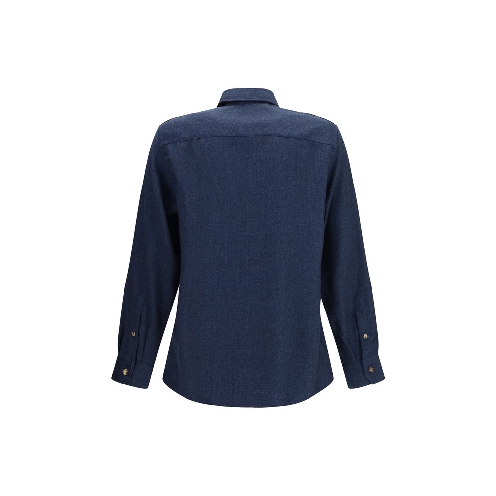 Blue Wool Oves Aries Shirt