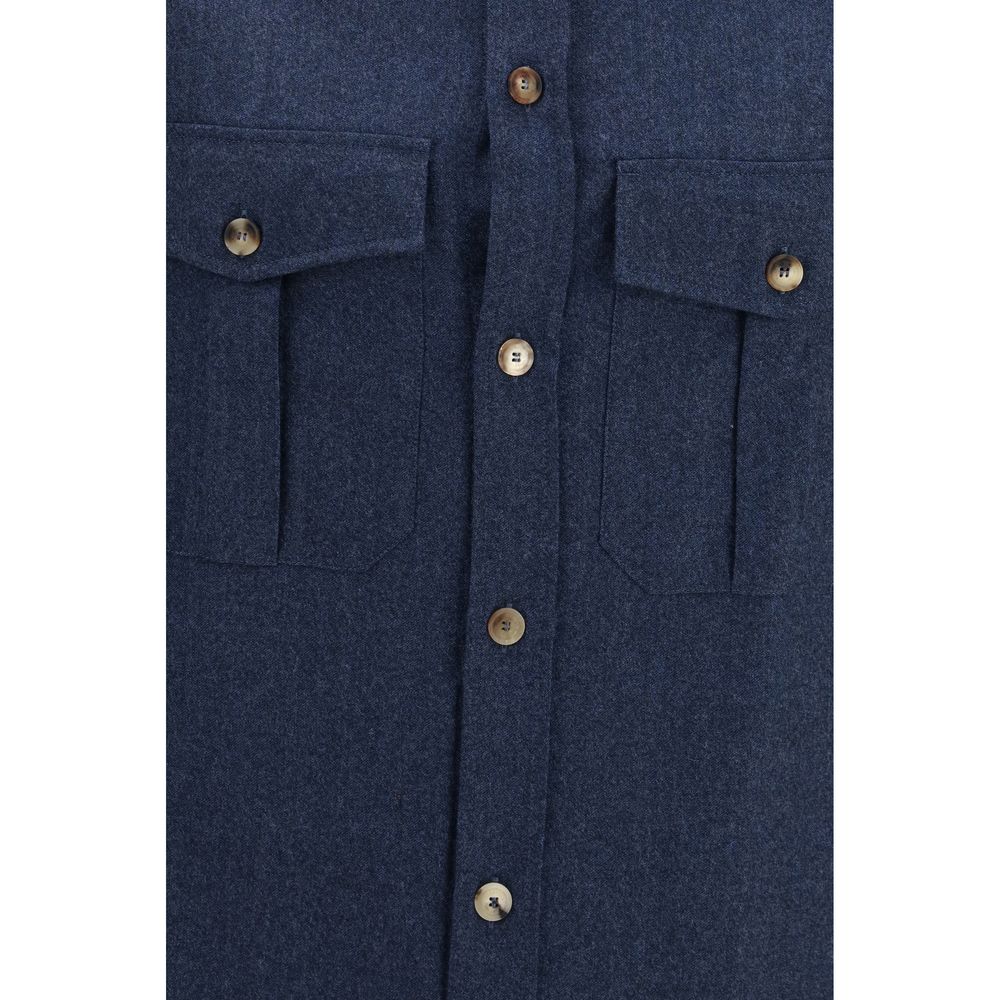 Blue Wool Oves Aries Shirt