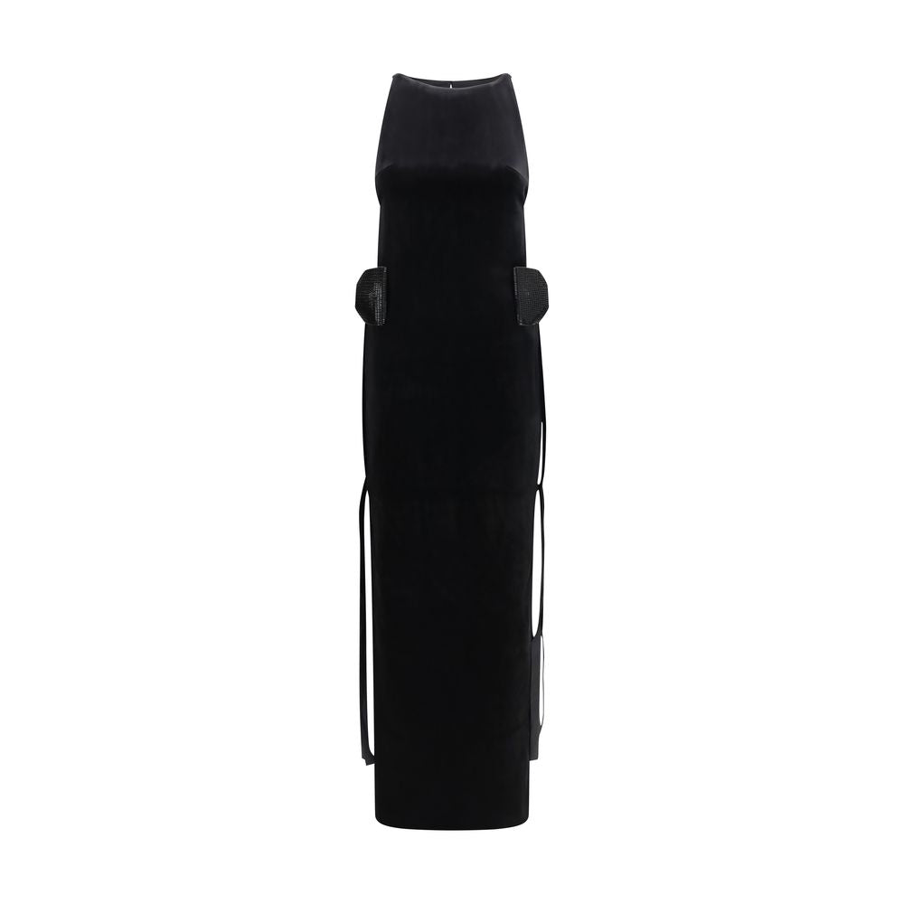 Black Polyester Casual Dress