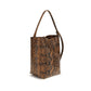Brown Calf Leather Bos Taurus Backet Bag