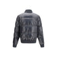 Gray Nylon Bomber