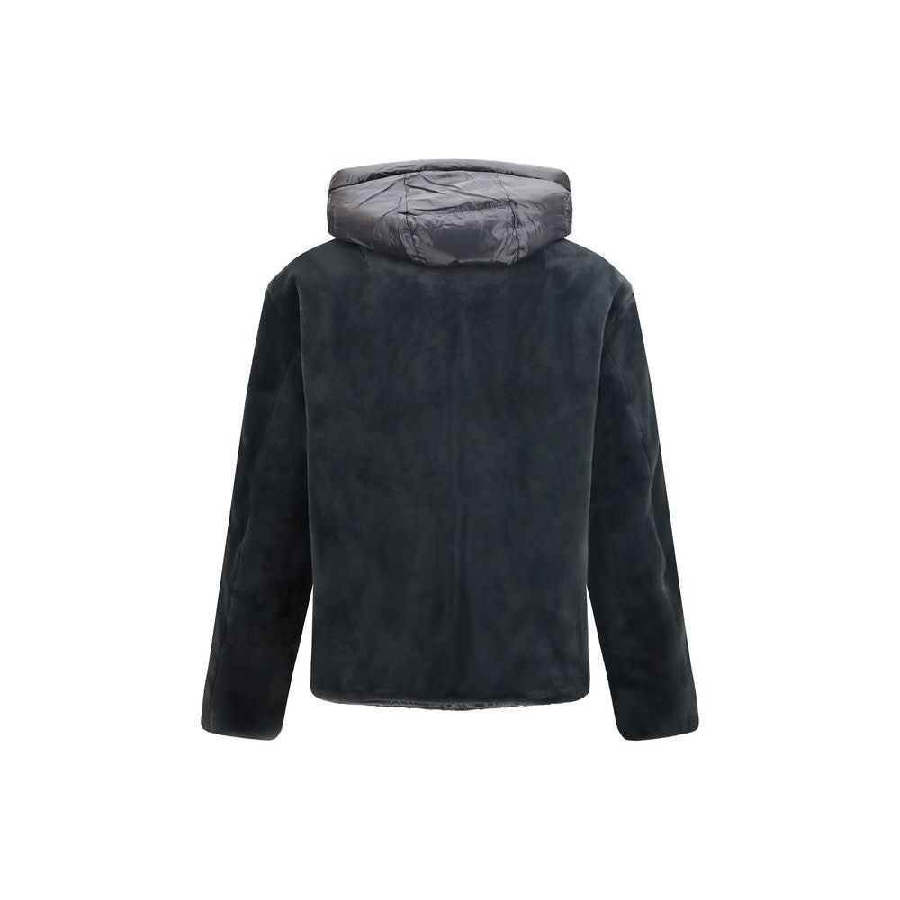 Gray Nylon Shell Jacket
