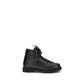 Black Calf Leather Bos Taurus Lace-Up Boots