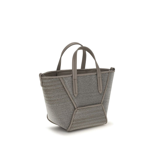 Gray Calf Leather Bos Taurus Shoulder Bag