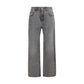Gray Cotton Jeans Denim