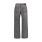 Gray Cotton Jeans Denim