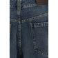 Blue Cotton Jeans Denim