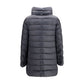 Black Polyamide Full-Length Jacket