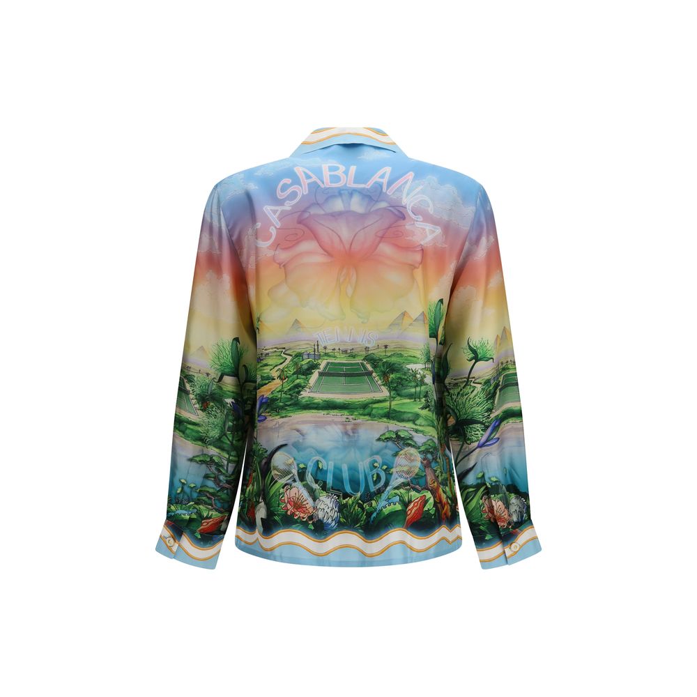Multicolor Silk Pattern Shirt