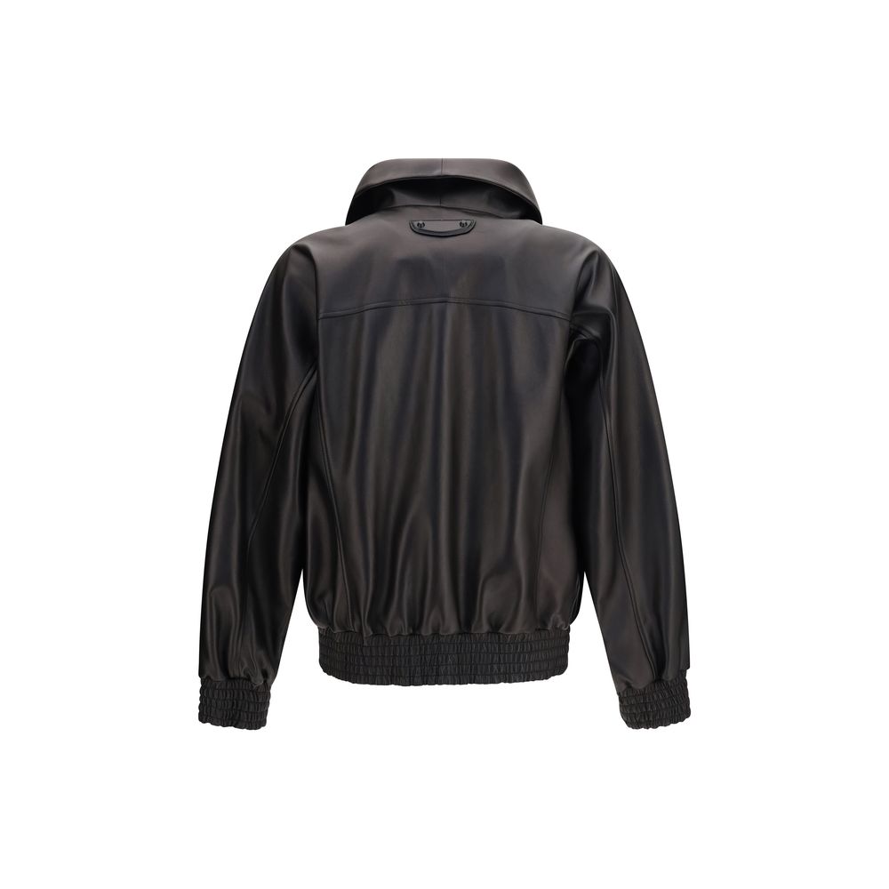 Black Lamb Ovis Aries Leather Jacket