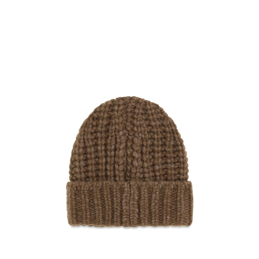 Brown Alpaca Vicugna Pacos Beanie