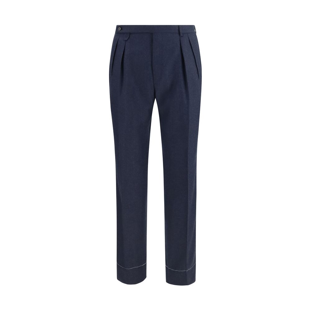 Blue Wool Oves Aries Casual Pants