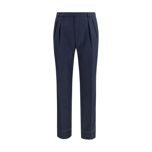 Blue Wool Oves Aries Casual Pants