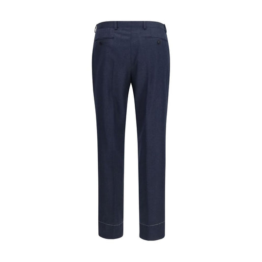 Blue Wool Oves Aries Casual Pants