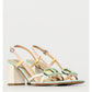 Blue Patent Leather Platform Sandals