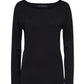Black Polyamide Sweatshirt