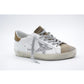 Brown Leather And Textile Low Top Sneakers