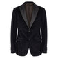 Black Cotton Men Jacket
