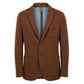 Brown Viscose Men Jacket