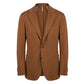 Brown Viscose Men Jacket