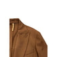 Brown Viscose Men Jacket