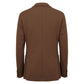 Brown Viscose Men Jacket