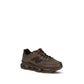Brown Fabric Athletic Sneakers