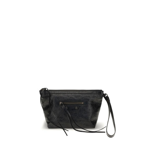 Black Calf Leather Bos Taurus Clutch Bag