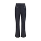 Black Polyester Athletic Pants