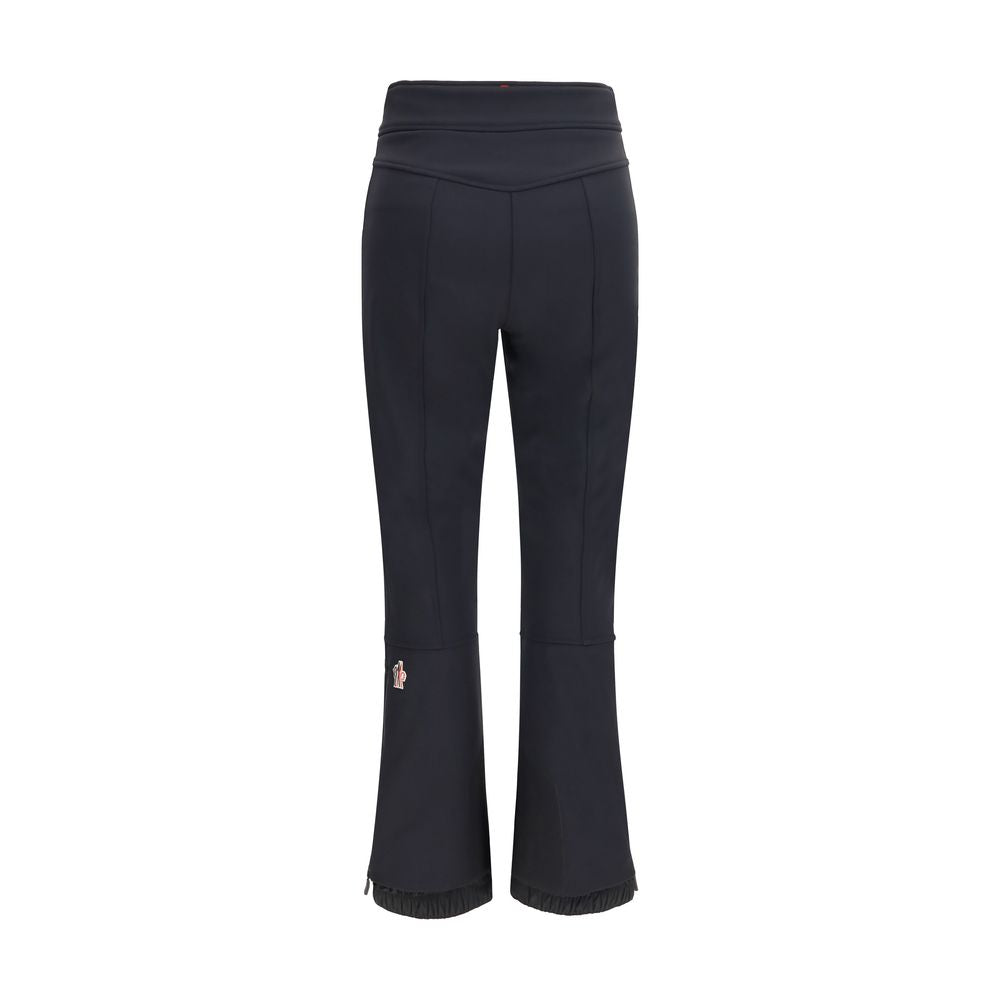 Black Polyester Athletic Pants
