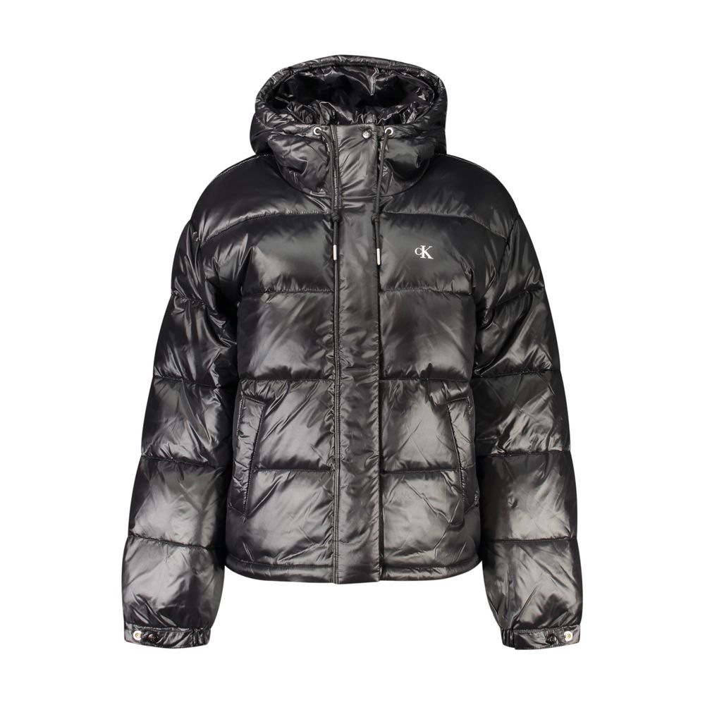 Black Nylon Full-Length Jacket