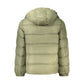 Green Nylon Full-Length Jacket
