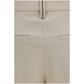 Beige Cotton Dress Pants